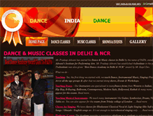 Tablet Screenshot of danceindiadance.com